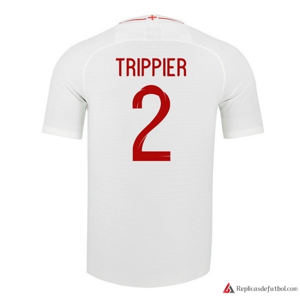 Camiseta Seleccion Inglaterra Primera equipación Trippier 2018 Blanco